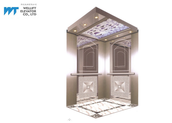 Aufzugs-Kabinen-Dekorations-einfacher Spiegel-Entwurf für modernen Hotel-Aufzug