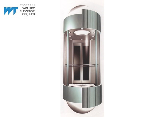 Halbrund-Acrylentwurfs-Aufzugs-Kabinen-Dekoration für modernen Hotle-Aufzug