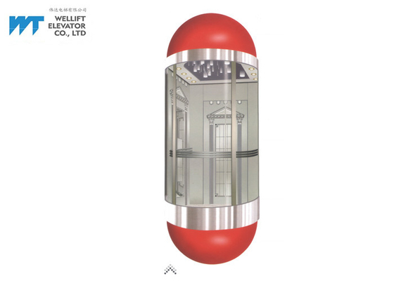 Halbrund-moderne Aufzugs-Entwurfs-Kabinen-acrylsauerhöhe 2300/2600 Millimeter