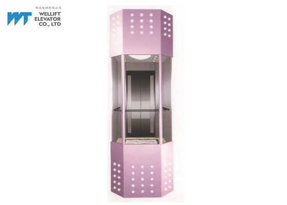Edelstahl-Material kundengebundene Farbe der Beobachtungs-Aufzugs-Kabinen-Dekorations-304