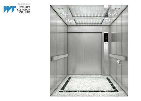 Krankenhaus-Bett-Aufzug der Tür-Höhen-2100MM mit 304 Haarstrichedelstahl-Endkabine