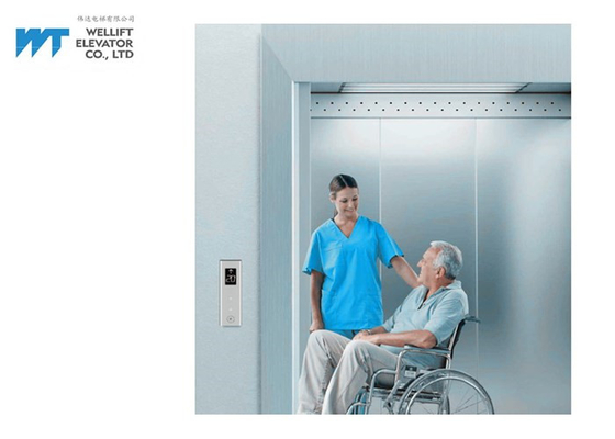 Edelstahl-Krankenhaus-Bett-Aufzug 1600kg 1.5m/S 304 Haarstrich