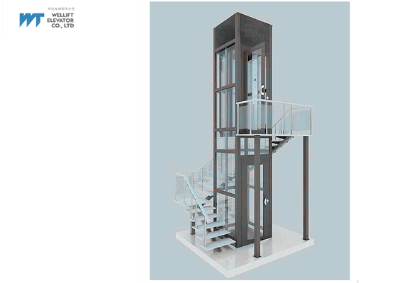 Maschinen-Raum abzüglich des 360 Grad-Besichtigungs-Landhaus-Aufzugs
